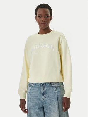 Obrázek produktu Calvin Klein Jeans Mikina Logo Graphic LV047F818G Krémová Regular Fit