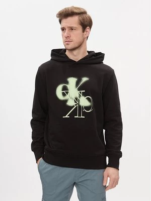 Obrázek produktu Calvin Klein Jeans Mikina Mirrored Ck Logo Hoodie J30J324630 Černá Regular Fit
