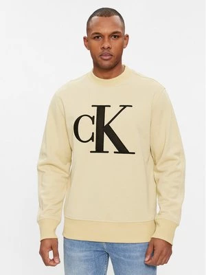 Obrázek produktu Calvin Klein Jeans Mikina Monologo J30J325028 Béžová Regular Fit