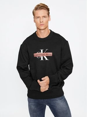 Obrázek produktu Calvin Klein Jeans Mikina Monologo Stencil J30J324113 Černá Relaxed Fit