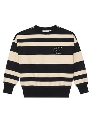 Obrázek produktu Calvin Klein Jeans Mikina Striped Modern IB0IB02558 Černá Regular Fit