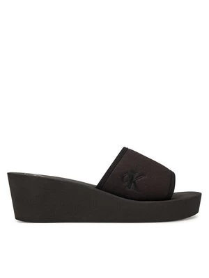 Obrázek produktu Calvin Klein Jeans Nazouváky Beach Wedge Slide Canvas YW0YW01725 Černá