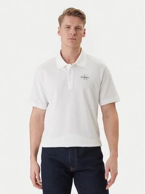 Obrázek produktu Calvin Klein Jeans Polokošile Easy Monologo LV04RF209G Bílá Regular Fit