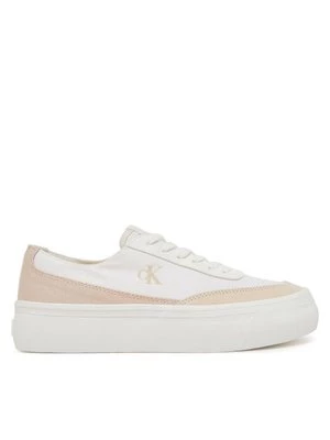 Obrázek produktu Calvin Klein Jeans Sneakersy Vulc Flatform Low Cv Mix Mg YW0YW01770 Bílá