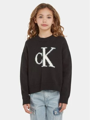Obrázek produktu Calvin Klein Jeans Svetr Fluffy Monogram IG0IG02220 Černá Regular Fit