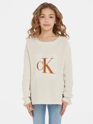 Obrázek produktu Calvin Klein Jeans Svetr Monogram IG0IG02259 Écru Regular Fit