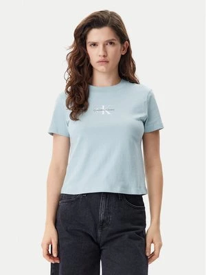 Obrázek produktu Calvin Klein Jeans T-Shirt Baby Tee J20J223113 Modrá Slim Fit
