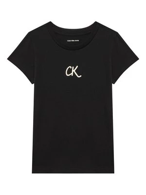 Obrázek produktu Calvin Klein Jeans T-Shirt Glitter IG0IG02972 D Černá Slim Fit