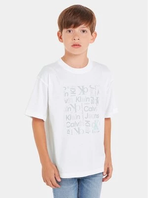 Obrázek produktu Calvin Klein Jeans T-Shirt Inst Ck Aop IB0IB02106 Bílá Boxy Fit