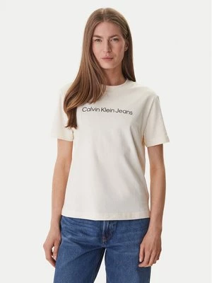 Obrázek produktu Calvin Klein Jeans T-Shirt LV047C912G Écru Regular Fit Krémová