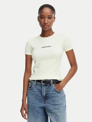 Obrázek produktu Calvin Klein Jeans T-Shirt LV047G816G Krémová Slim Fit