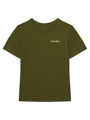 Obrázek produktu Calvin Klein Jeans T-Shirt Minimal Logo IB0IB02608 Zelená Regular Fit