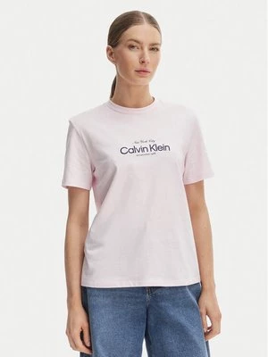 Obrázek produktu Calvin Klein Jeans T-Shirt NYC Logo LV047F810G Růžová Classic Fit