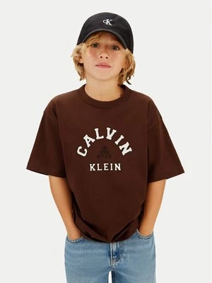 Obrázek produktu Calvin Klein Jeans T-Shirt Varsity Graphic IB0IB02637 Hnědá Regular Fit