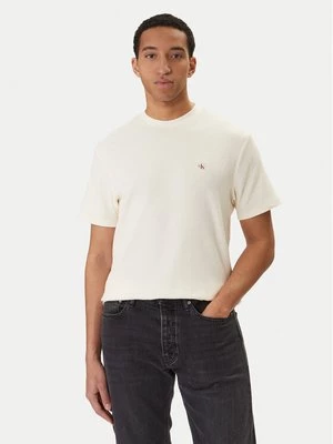 Obrázek produktu Calvin Klein Jeans T-Shirt Waffle Badge LV04RD008G Béžová Regular Fit