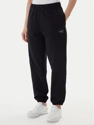 Obrázek produktu Calvin Klein Jeans Teplákové kalhoty Foil Monologo LV047E826G Černá Regular Fit
