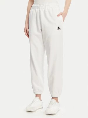 Obrázek produktu Calvin Klein Jeans Teplákové kalhoty Monologo LV047B235G Bílá Regular Fit