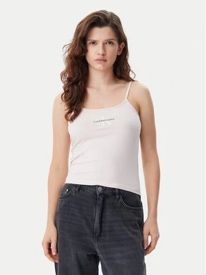 Obrázek produktu Calvin Klein Jeans Top Monologo J20J223105 Růžová Slim Fit