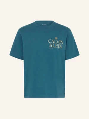 Obrázek produktu Calvin Klein Jeans Tričko petrolejová / zlatá