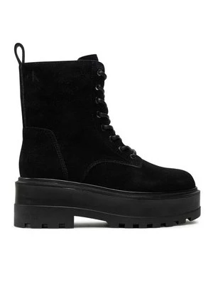 Obrázek produktu Calvin Klein Jeans Turistická obuv Flatform Zip Laceup Mg S YW0YW01554 Černá