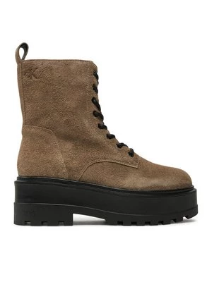 Obrázek produktu Calvin Klein Jeans Turistická obuv Flatform Zip Laceup Mg S YW0YW01554 Hnědá