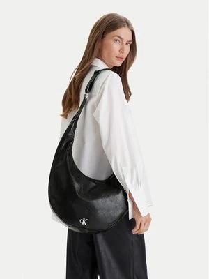 Obrázek produktu Calvin Klein Kabelka Buckle Convertible Hobo Bag LV04F3446G Černá