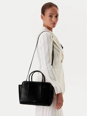 Obrázek produktu Calvin Klein Kabelka Carryall Mini Leather Tote Bag LV04F3034G Černá