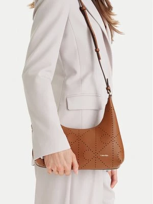 Obrázek produktu Calvin Klein Kabelka Emblem Aop Perfor Lthr Bag LV04F3367G Hnědá