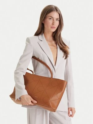 Obrázek produktu Calvin Klein Kabelka Emblem Aop Perfor Lthr Tote LV04F3359G Hnědá