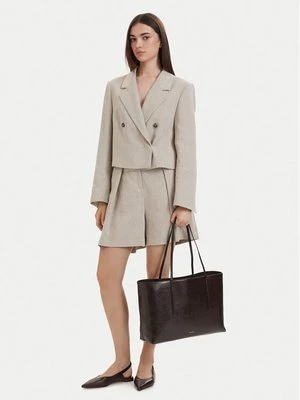 Obrázek produktu Calvin Klein Kabelka Foil Logo Glossy Tote W/ Pouch LV04F3537G Hnědá