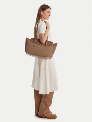 Obrázek produktu Calvin Klein Kabelka Hardware Brushed Flap Tote Bag LV04F3336G Béžová