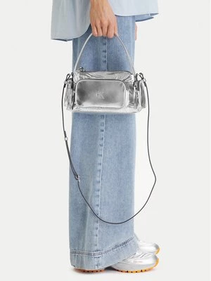 Obrázek produktu Calvin Klein Kabelka Pocket Silver Nylon Small Bag LV04F3443G Stříbrná