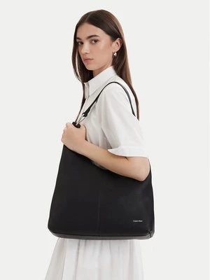 Obrázek produktu Calvin Klein Kabelka Slouchy Leather Md Shoulder Bag LV04F3543G Černá