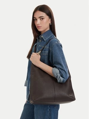 Obrázek produktu Calvin Klein Kabelka Slouchy Leather Md Shoulder Bag LV04F3543G Hnědá