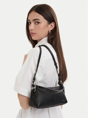Obrázek produktu Calvin Klein Kabelka Slouchy Leather Small Conv Bag LV04F3659G Černá