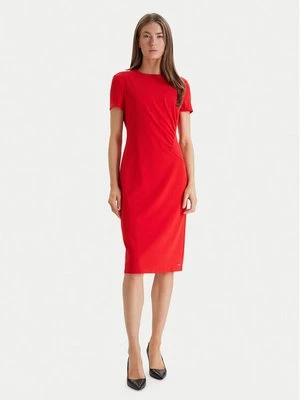 Obrázek produktu Calvin Klein Koktejlové šaty LV044E048G Červená Slim Fit