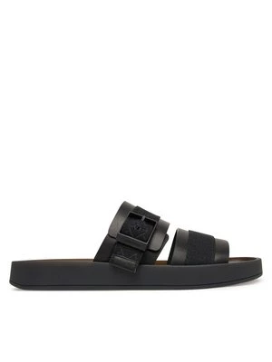 Obrázek produktu Calvin Klein Nazouváky Ergon Buckle Sandal Wb Lth Aop HM0HM02096 Černá