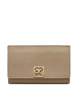 Obrázek produktu Calvin Klein Peněženka Emblem Hw Pebble Snap Cardholder LV04F1127G Béžová