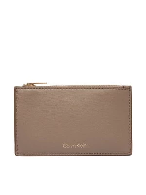 Obrázek produktu Calvin Klein Peněženka Foil Logo Top Zip Cardcase LV04F1090G Béžová
