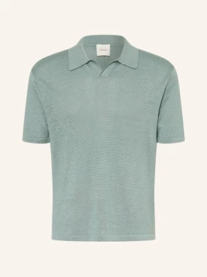 Obrázek produktu Calvin Klein Pletené Polo Tričko S Lnem petrolejová