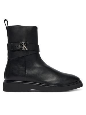 Obrázek produktu Calvin Klein Polokozačky Ankle Boot W/ Metal Logo HW0HW02663 Černá