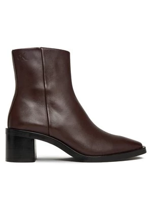 Obrázek produktu Calvin Klein Polokozačky Block Heel Zip Boot Lth HW0HW02593 Bordó