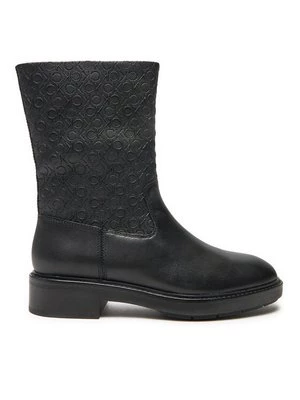 Obrázek produktu Calvin Klein Polokozačky Flat Ankle Boot Mono Mix HW0HW02195 Černá