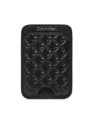 Obrázek produktu Calvin Klein Pouzdro na kreditní karty Aop Leather Magnetic Card Case LV04F1100G Černá