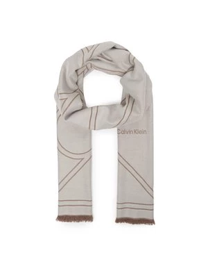 Obrázek produktu Calvin Klein Šál Emblem Repeat Lw Shawl W Fringes LV04F8074G Bílá