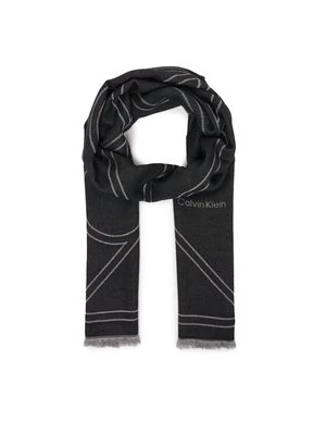 Obrázek produktu Calvin Klein Šál Emblem Repeat Lw Shawl W Fringes LV04F8074G Černá