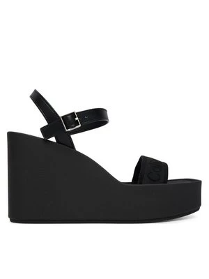 Obrázek produktu Calvin Klein Sandály Wedge 70 Sndl Webbing Lth HW0HW02882 Černá