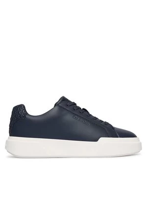 Obrázek produktu Calvin Klein Sneakersy Chunky Cupsole Laceup Lth Bt Aop HM0HM02070 Tmavomodrá