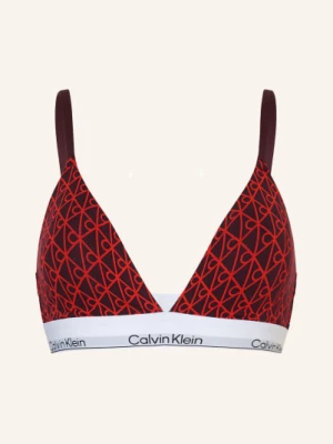 Obrázek produktu Calvin Klein Trojúhelníková Podprsenka Icon Cotton Modal tmavě fialová / červená