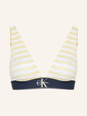 Obrázek produktu Calvin Klein Trojúhelníkový Podprsenka tmavě žlutá / bílá
